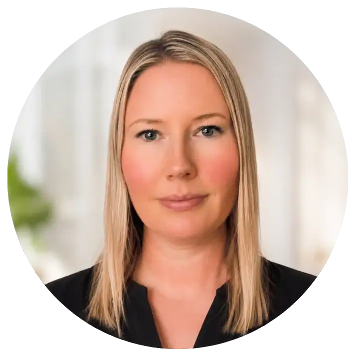 Professional woman with blonde hair at My Cosmetic Clinic for Our Team post.