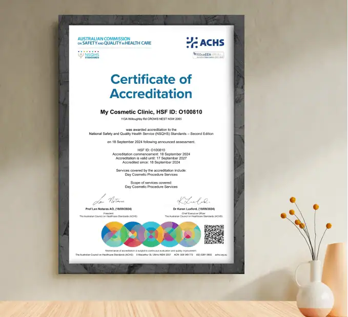 Certification of accreditation